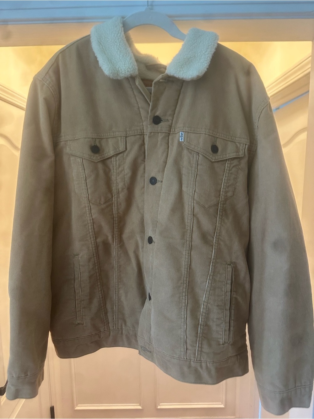Levi's Tan Corduroy Sherpa Collar Jacket